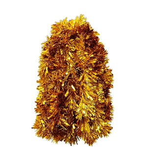 Hiasan Natal Tradisional dari Pita Foil Klasik Merah Emas untuk Pohon Natal Grosir - Product Image 1