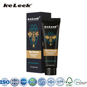KeLeek Dentifrice Bio en Gros au Venin d'Abeille <span class=keywords><strong>Anti</strong></span>-<span class=keywords><strong>Mauvaise</strong></span> <span class=keywords><strong>Haleine</strong></span> 12H <span class=keywords><strong>Haleine</strong></span> Fraîche Menthe Himalayenne Nettoyage Profond Portable - Product Image 1