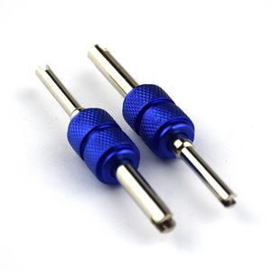 Llave para válvulas de aire acondicionado automotriz de aleación de aluminio, destornillador de doble punta de 1/4 pulgadas, herramienta de reparación automotriz - Product Image 4