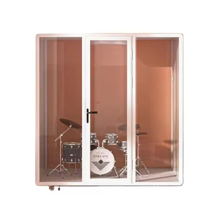Cabina Acústica Moderna para Oficina, Estudio de Grabación, Estructura de Acero Insonorizada, Módulo de Trabajo Móvil - Product Image 1