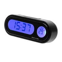 Horloge numérique de voiture DH, mini montre électronique, thermomètre de tableau de bord automobile, horloge lumineuse pour véhicules, accessoires automobiles