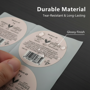 Customizable makeup <b>labels</b>, cosmetic <b>packaging</b> <b>labels</b>, synthetic paper printing with gloss lamination - Product Image 2