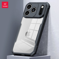 Coque transparente antichoc Xundd avec protection d'appareil photo pour iPhone 17 Pro Max, 17 Air, 15 Plus, 14, 13 Mini, 12, 11, XS