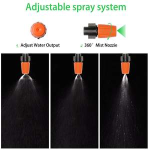 Buse d'atomisation réglable Xiuning Horticulture 20 mm avec arrêt automatique pour l'arrosage des plantes, des balcons, des fleurs et des légumes - Product Image 5