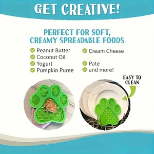 Yeni köpek pençe silikon yalamak ped ve yavaş yeme plaka ile vantuz köpek için antrenman kıyafeti dayanıklı ve kırışık dayanıklı - Product Image 5