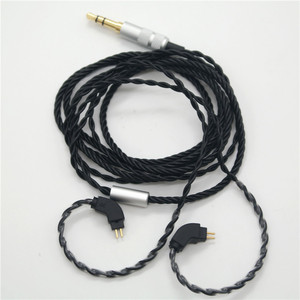 Cable de auriculares trenzado de 4 hilos chapado en oro de alta gama y duradero, cable de audio de nailon de 120 cm para auriculares con conector de 3,5 mm - Product Image 4