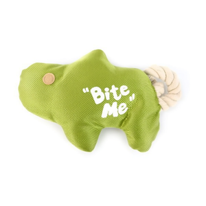 Juguete de Peluche para Gatos Yommy, 29.5cm, Diseño Verde 'Bite Me' - Product Image 2