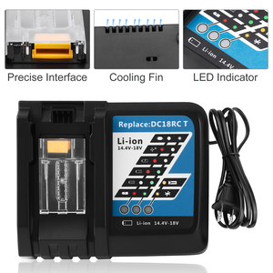 <span class=keywords><strong>Cargador</strong></span> de Batería de Repuesto RHY MK 14.4v 18v para Taladro Inalámbrico DC18RC - Product Image 2