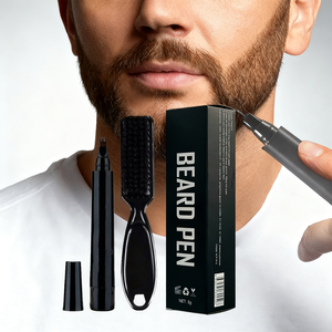 <span class=keywords><strong>Crayon</strong></span> et Crème à Barbe Végétaliens Bio Naturels pour Hommes, Vitamine C, Fixation Forte, Traitement Anti-Acné 5g - Couleur Universelle pour Remplissage Complet de la Barbe - Product Image 3