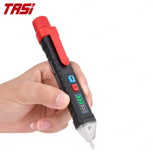 เครื่องตรวจจับไฟฟ้าแบบดิจิตอล TASI TA881A แบบไม่สัมผัส  ชนิดปากกา พกพาสะดวก ปรับช่วงอัตโนมัติ ความไวสูง/ต่ำ แจ้งเตือนด้วยเสียง/แสง  12V-1000V AC แบบแบน - Product Image 3
