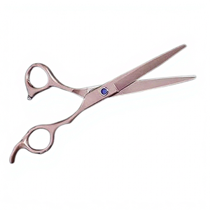 Ciseaux de coiffure professionnels MACLURA 6,0 pouces droits en acier inoxydable 4Cr13 pour droitiers, ensemble de ciseaux à effiler avec poignée en caoutchouc à bout arrondi - Product Image 1