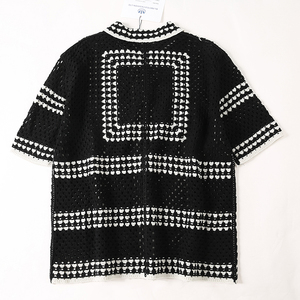 All'ingrosso Design personalizzato logo Oem & Odm moda manica corta Polo <span class=keywords><strong>bianco</strong></span> <span class=keywords><strong>nero</strong></span> uomo uncinetto <span class=keywords><strong>Cardigan</strong></span> uomo - Product Image 2