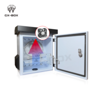 Boîte de jonction étanche Boîtier de commande en aluminium à montage sur rail Din Boîtier métallique extérieur électrique Armoire de batterie
