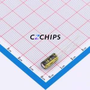 Condensador Electrolítico de Aluminio de Montaje Pasante CD26G1CM101D110T, D5xL11mm 100uF 20% 16V 261mA-100kHz - Product Image 1