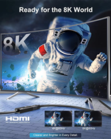 Câble adaptateur haute vitesse 48Gbps 8K 60Hz USB 3.1 Type-C vers HDMI AF Câble d'extension USB C vers HDMI Adaptateur USB C HDMI 2.1
