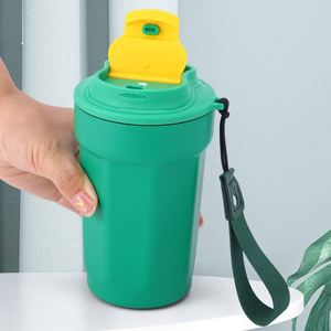 Venta de Fábrica: Taza de Acero Inoxidable con Aislamiento al Vacío de 430 ml, Vaso Térmico de Viaje con Asa para Café - Product Image 5