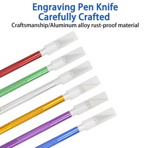Personalizzabile di alta qualità lama OEM in alluminio fai da te <span class=keywords><strong>coltelli</strong></span> da taglio <span class=keywords><strong>per</strong></span> la carta da penna Hobby arte <span class=keywords><strong>scolpire</strong></span> intaglio - Product Image 2