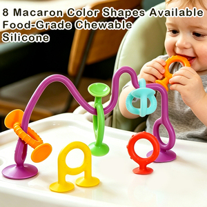 <span class=keywords><strong>Jouet</strong></span> de dentition Montessori en silicone de qualité alimentaire personnalisé en gros avec <span class=keywords><strong>ventouse</strong></span>, <span class=keywords><strong>jouet</strong></span> sensoriel à mâcher pour bébé pour <span class=keywords><strong>chaise</strong></span> <span class=keywords><strong>haute</strong></span> - Product Image 5
