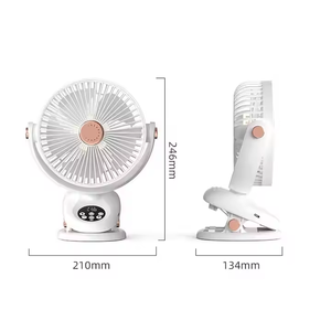 Ventilador Eléctrico Portátil Multifunción con Cabezal Oscilante Automático, Luz Nocturna para Dormitorio, Control Remoto, Temporizador, Ventilador con Clip - Product Image 4