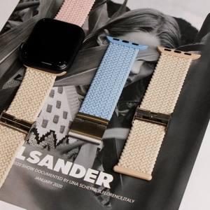 <span class=keywords><strong>Correa</strong></span> de Reloj de Nailon Elástica para iWatch, Precio de Fábrica CM, <span class=keywords><strong>Correa</strong></span> de Reloj Trenzada para <span class=keywords><strong>Apple</strong></span> <span class=keywords><strong>Watch</strong></span> Series 7 6 5 SE - Product Image 3