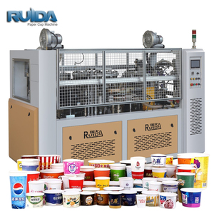 Vente chaude formant la machine de bol de papier jetable entièrement automatique formant la machine de fabrication de bol de <span class=keywords><strong>salade</strong></span> de seau de papier - Product Image 1