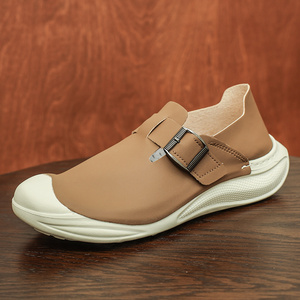 Sepatu Slip-On Pria Musim Panas 2025, Model Sporty Fashion dengan Tali Silang, Lapisan Mesh, Sol Empuk, Bagian Atas Berpori, Anti Air - Product Image 5