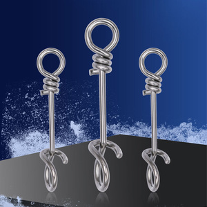 Paslanmaz çelik balıkçılık bağlayıcı kilit klipler mücadele balıkçılık fırdöndüler katı yüzükler emniyet Snaps hızlı kilit klipler balıkçılık Snaps - Product Image 2