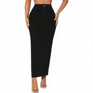 Tono <span class=keywords><strong>Beige</strong></span> y Detalle de Bolsillo <span class=keywords><strong>Cargo</strong></span> Fruncido, Denim Oscuro y Diseño de Pierna con Abertura Alta, Lavado Claro y Silueta Recta Minimalista - Product Image 4