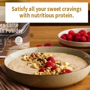 Proteína de Suero de Leche en Polvo ODM para Café Latte, 30g de Proteína, Bajo en Carbohidratos, Apto para Dieta Keto, Sin Gluten, con Cafeína para Desarrollo Muscular y Energía - Product Image 4