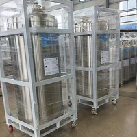 Conteneurs de 500 L pour oxygène liquide et azote, cylindres cryogéniques Dewar, réservoirs de stockage LN2 LO2 LAr LCO2