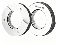 Fabricant de jauges d'anneaux de filetage coniques américains NPT simples, jauges d'anneaux de filetage Go et No-Go : NPT 1/16, 1/8, 1/4, 3/8, 1/2, 3/4, 1