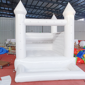 <span class=keywords><strong>Castillo</strong></span> Inflable Comercial Blanco de Buena Calidad, Casa de Brinco Blanca para Alquiler, Casa de Brinco para Bodas - Product Image 3