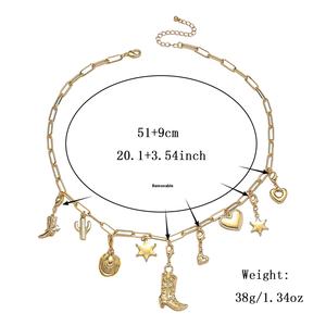 Kenjie diseño Original desmontable Ojo del diablo Tarot tarjeta Cactus estrella collar Europeo Americano moda acero inoxidable - Product Image 6