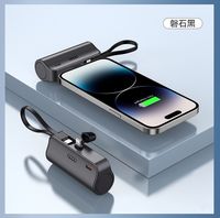 Schnelles 2-in-1 Mini-Plastik/PVC-Mobilladegerät 15W USB-Eingangsschnittstelle/Micro-USB/Typ-C-Ausgang Batterieloses Ladekit