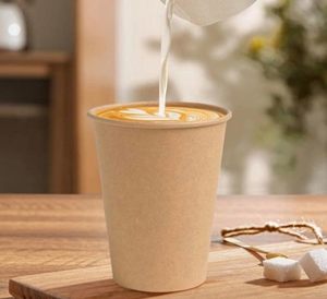 Gobelets en carton ondulé compostables de 8 à 16 oz, personnalisables en couleur, pour café chaud, avec manchons et couvercles, certifiés ISO9001 - Product Image 2