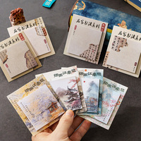 Misty Jiangnan Blocs-notes adhésifs style littéraire chinois Quatre Saisons, Tendance nationale, Esthétique raffinée, Détachables et Réutilisables