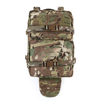 Sac à dos tactique durable avec fermeture éclair YKK, gilet porte-plaques intégré, sac d'assaut pour activités de plein air et airsoft
