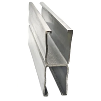 Système de montage solaire Unistrut en acier à canal C personnalisé de 41mm Styles personnalisés Pas de poinçonnage Pliage Soudage Coupe Nécessaire