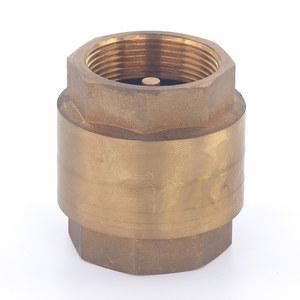 Vanne de retenue manuelle en laiton 1/2" NPT sans plomb, <span class=keywords><strong>anti</strong></span>-corrosion pour systèmes de conduites d'<span class=keywords><strong>eau</strong></span>/gaz (certifiée ISO 9001) - Product Image 2