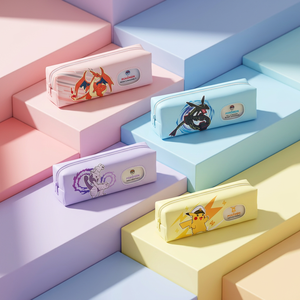 pokemon Plush Pencil Case with <b>Window</b> Korean Kids Stationery Soft <b>Pen</b> Bag Anime Cartoon School Supplies Student Gift Wholesale - Product Image 1