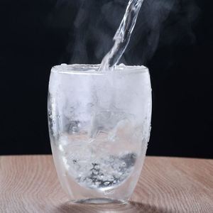 Amzn Hot 250ml 350ml 450ml Customized Print <b>Glass</b> Mugs <b>Glass</b> <b>Coffee</b> <b>Glasses</b> <b>Double</b> <b>Wall</b> <b>Glasses</b> <b>Double</b> <b>Glass</b> Cup with Handle - Product Image 3