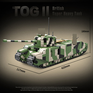Militaire armée britannique TOG ll réservoir briques armée arme brique jouet nouveaux blocs de construction réservoirs de l'armée avec figurines 2288 pièces) - Product Image 6