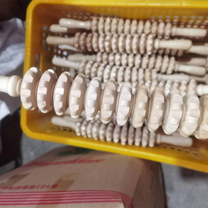 Corpo Terapia De Madeira Saudável Logotipo Personalizável Back <span class=keywords><strong>Massage</strong></span> Tools Vara De Madeira Massageador Rolo - Product Image 4