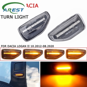 2 pezzi luci di posizione laterali a LED dinamici indicatore di direzione lampeggiatore per <span class=keywords><strong>Dacia</strong></span> Logan 2 <span class=keywords><strong>Sandero</strong></span> 2 Duster 2 Renault <span class=keywords><strong>Stepway</strong></span> Duster - Product Image 4