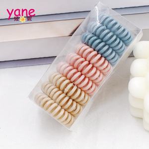 Venta caliente banda de pelo de colores set 9 PCs banda de anillo de pelo de <span class=keywords><strong>alambre</strong></span> de teléfono - Product Image 6