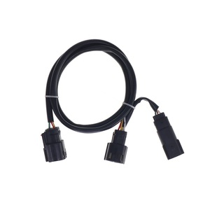 Custom Wiring <b>Harness</b> For Harley Side And Taillights 2120-0820 CD-TP-QD-14 Rear Replacement <b>Black</b> - Product Image 2