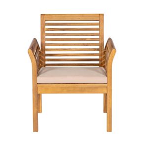 Juego de sofá tradicional de madera de acacia para exteriores con cojines para Patio Comedor Patio Hoteles Parques Casas de campo Villa Apartamento - Product Image 4