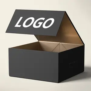 Özel boyut geri dönüşümlü karton kağıt sert kutu ambalaj katlama manyetik hediye kapaklı kutu