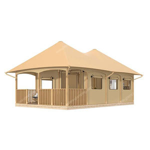 Marco <span class=keywords><strong>de</strong></span> madera <span class=keywords><strong>Aries</strong></span> al aire libre <span class=keywords><strong>de</strong></span> lujo desierto africano Camping Glamping lienzo Safari Resort Hotel tienda casa con baño - Product Image 2