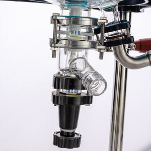 Chaudière de réaction de laboratoire chimique 150L avec double enveloppe, verre GG-17, supports en acier inoxydable, agitation automatique 750W - Product Image 4